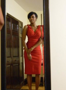 The red dress