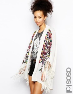 asos embroidered kimono