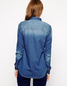 Asos Tall, Denim Shirt, $34.09