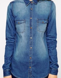 Asos Tall, Denim Shirt, $34.09