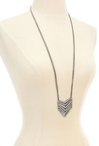 Forever 21, Longline Cutout Chevron Necklace, $6.90 