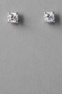 princess cut studs francescas