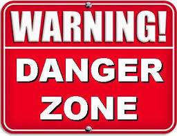warning danger zone
