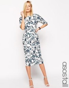 asos tall floral print dress