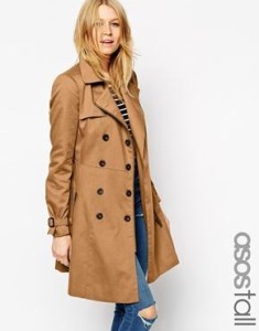 trench asos tall