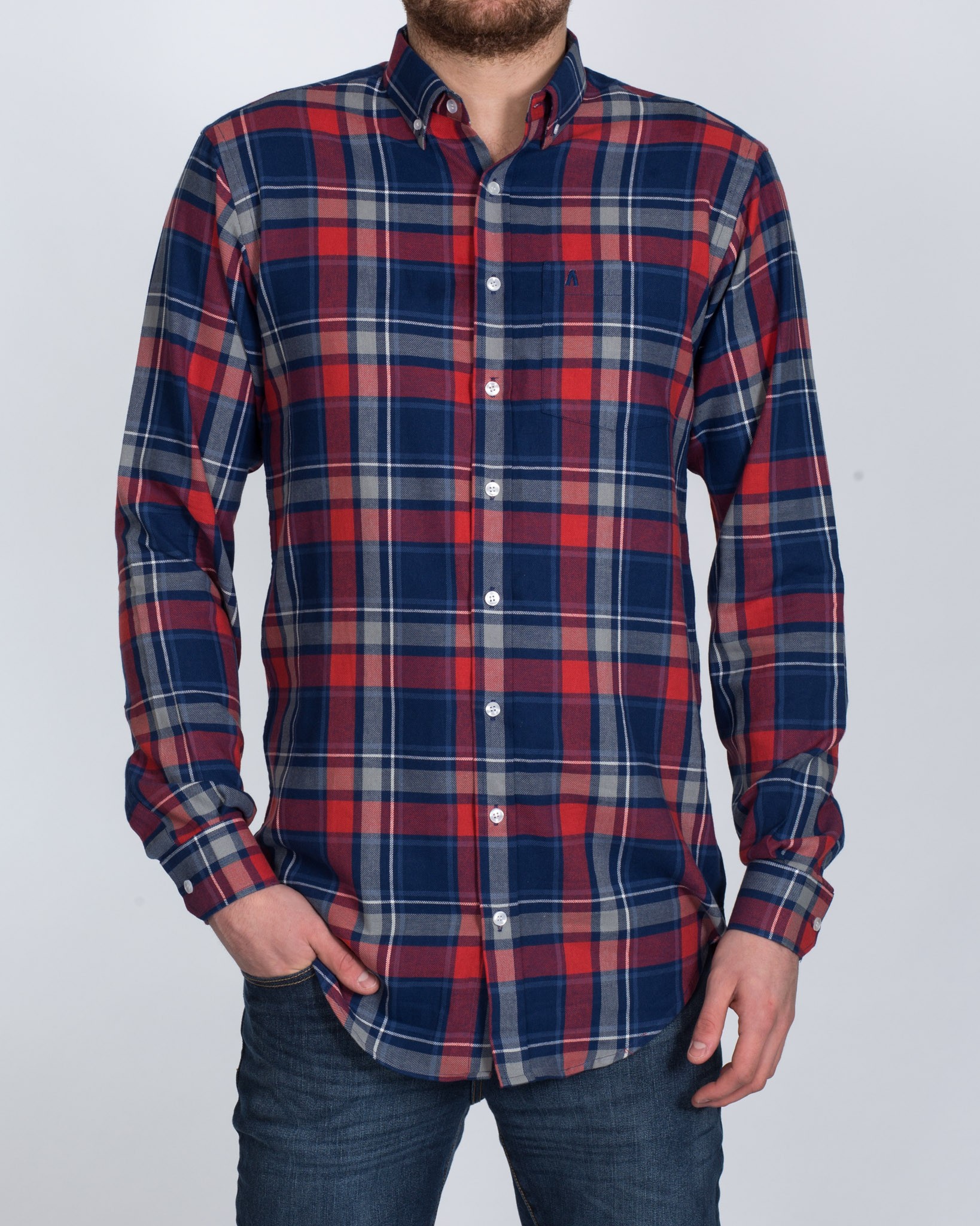 2tall_red_blue_check_shirt_front