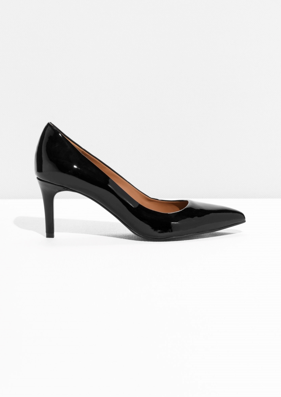 patent leather pump